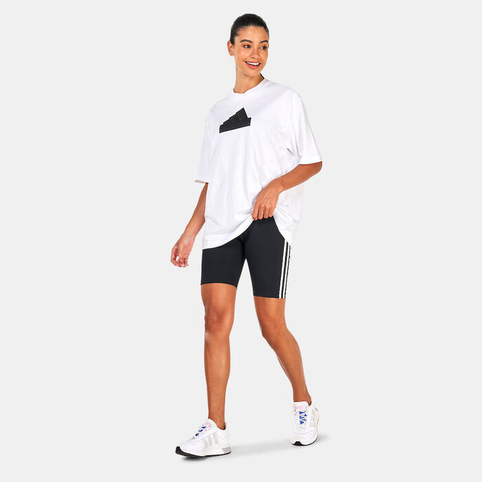 adidas Women's Future Icons Badge Of Sport Boyfriend T-Shirt White image number 2