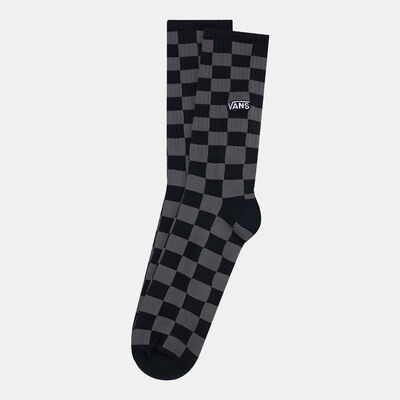 Vans Men's Checkerboard Crew Socks Black