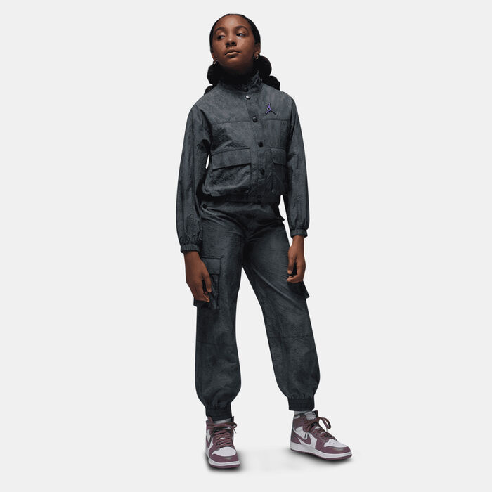 Jordan Kids' Jeans And Bling Logo Jacket Black image number 2