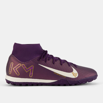 Nike Men's Kylian Mbappe Mercurial Superfly 10 Academy Turf Ground Football Shoes Purple