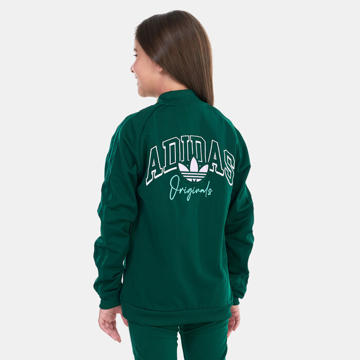adidas Originals Kids’ Collegiate Graphic Pack SST Track Jacket Green image number 1