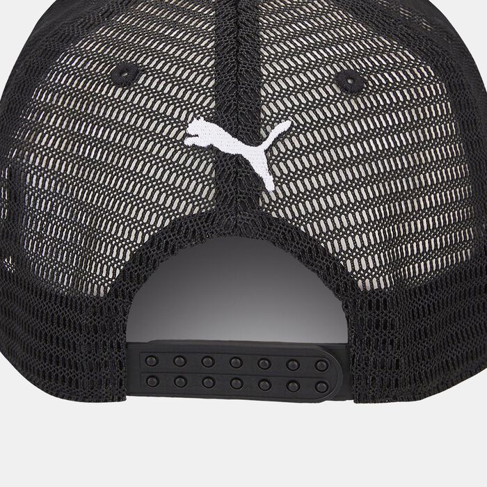 PUMA Porsche Legacy Garage Crew Trucker Cap Black image number 1