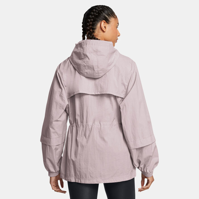Under Armour Women's Crinkle Woven Jacket Grey image number 1
