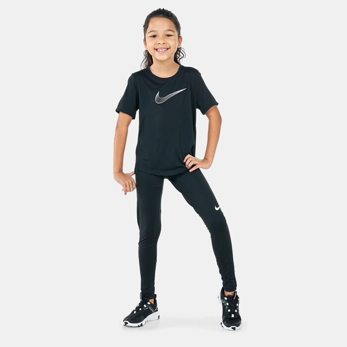 Nike Kids' Dri-FIT One Graphic T-Shirt Black image number 2