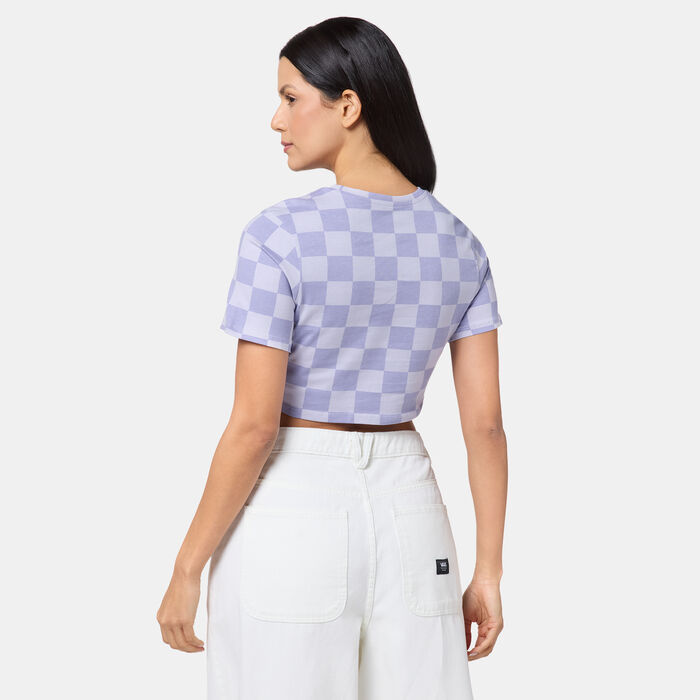 Vans Women's Checker Crop Top Multi image number 1