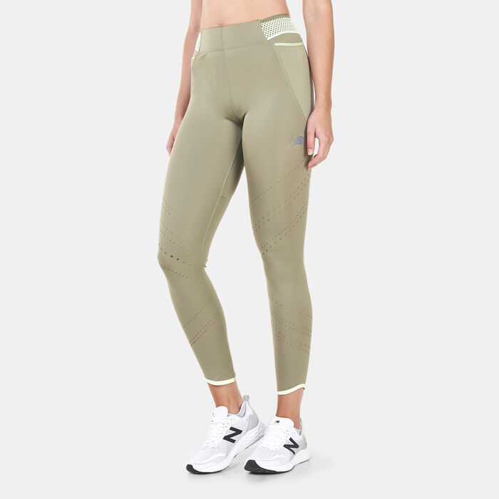 New Balance Women's Q SPEED Shape Shield Leggings Green image number 0