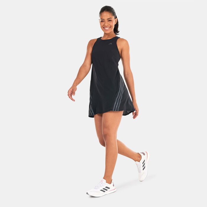 adidas Women's Run Icons 3-Stripes Summer Dress Black image number 0