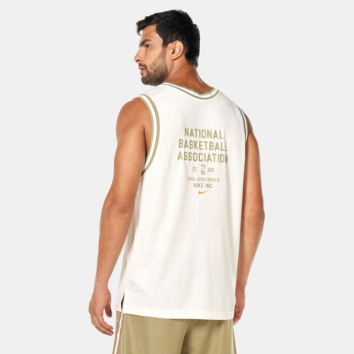 Nike Mne's NBA Dri-FIT DNA Basketball Jersey Ivory image number 1