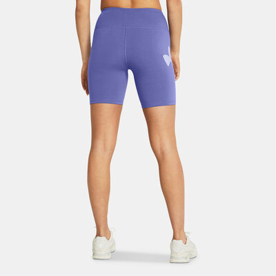 Under Armour Women's Campus Bike Shorts Purple