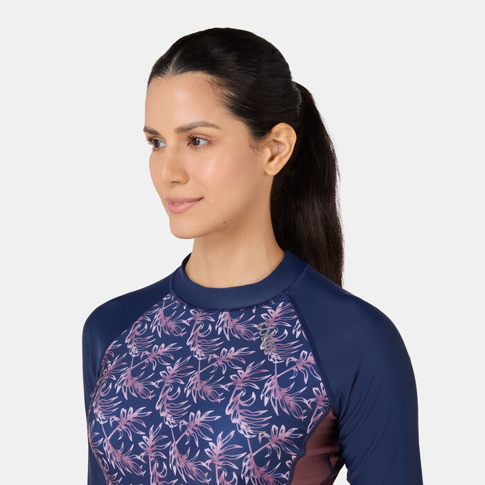 COEGA Women's Long-Sleeve Swimming Rashguard Blue image number 3