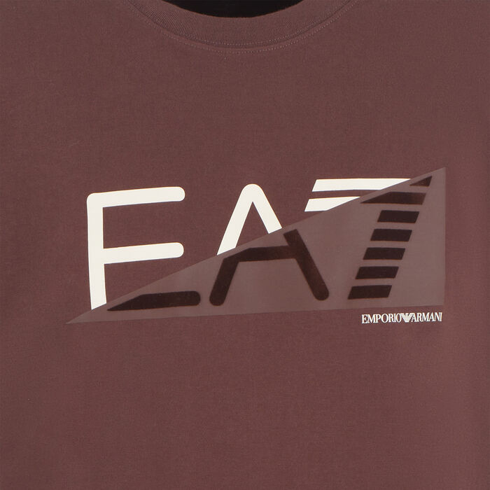 EA7 Emporio Armani Men's Train University T-Shirt Brown image number 2