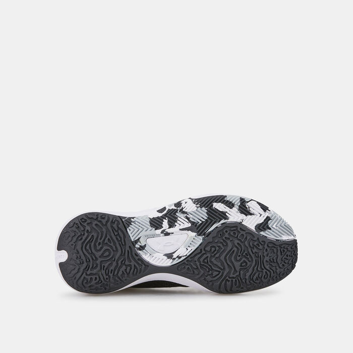 Under Armour Kids' UA Lockdown 6 Basketball Shoe (Older Kids) White image number 3