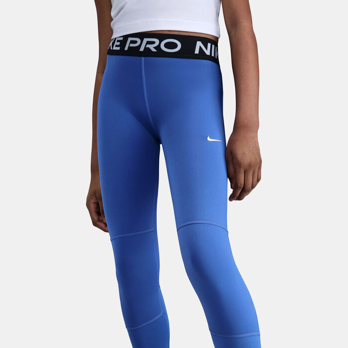 Nike Kids' Pro Dri-FIT Leggings Blue image number 2