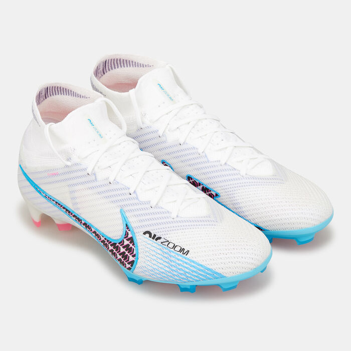 Nike Men's Zoom Mercurial Superfly 9 Elite Firm-Ground Football Shoe White image number 2