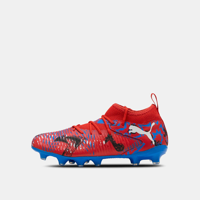 PUMA Kids' FUTURE 8 MATCH PLAYMAKERS Firm Ground/Artificial Ground Football Shoes Red image number 2