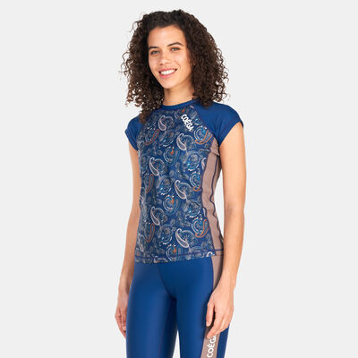 COEGA Women's Printed Rashguard Blue