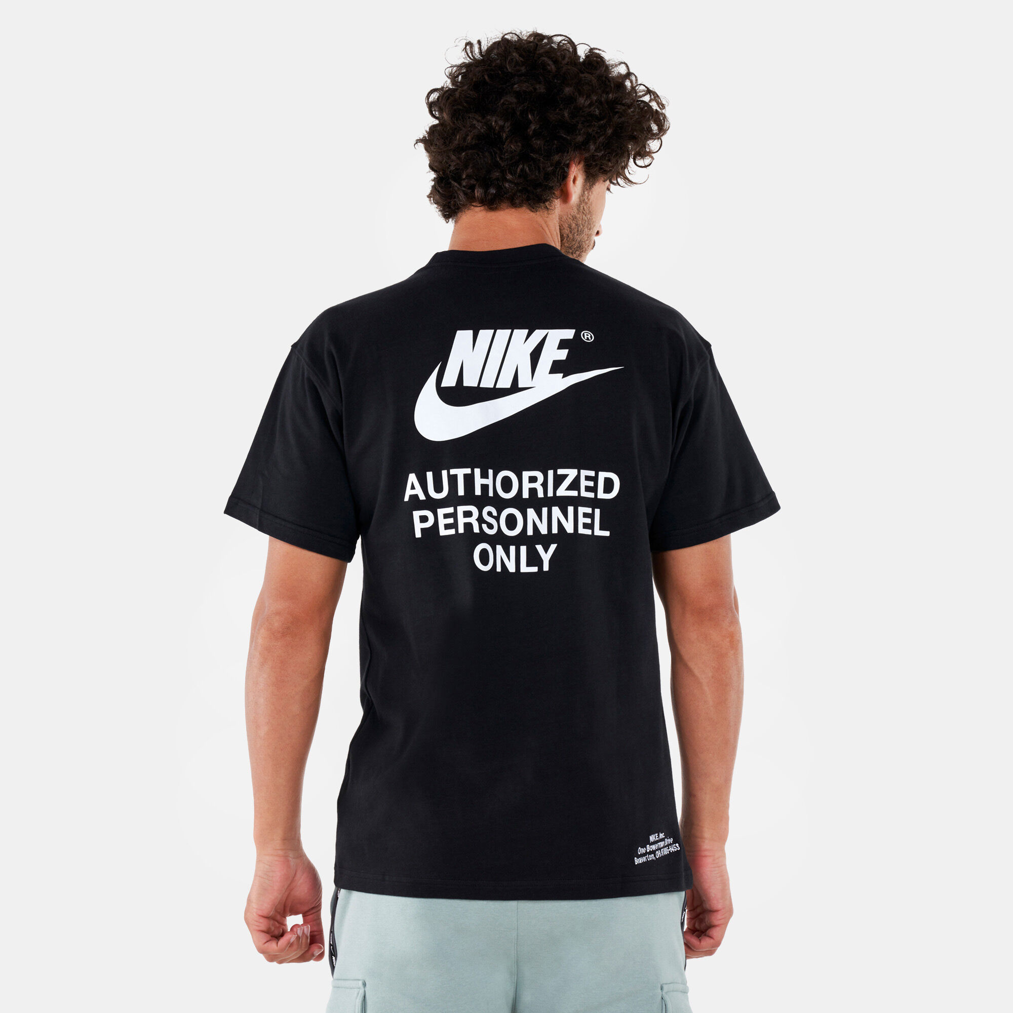 Nike Men's Sportswear Authorized Personnel T-Shirt Black in Dubai
