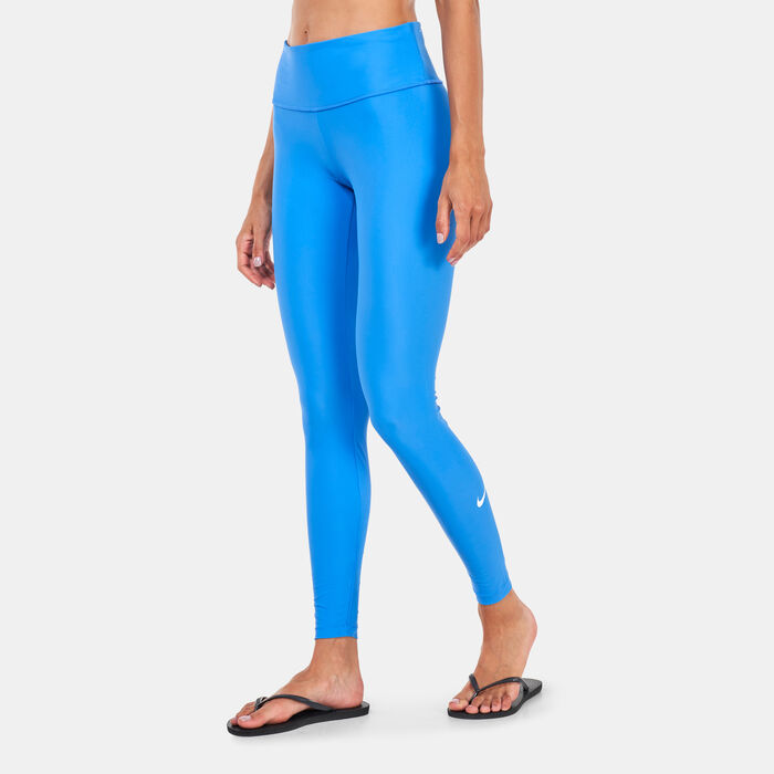 Nike Swim Women's Slim Fit Swimming Leggings Blue image number 0
