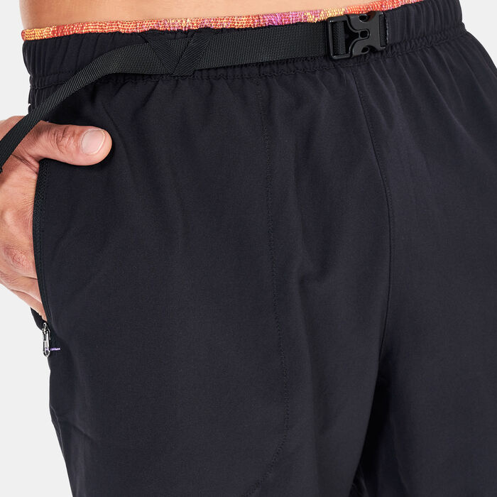 New Balance Men's Impact Run AT 7 Inch 2 in 1 Shorts Black image number 3