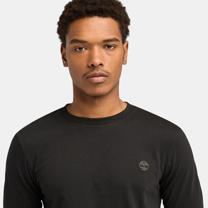 Timberland Men's Dunstan River Long Sleeve T-Shirt Black image number 3