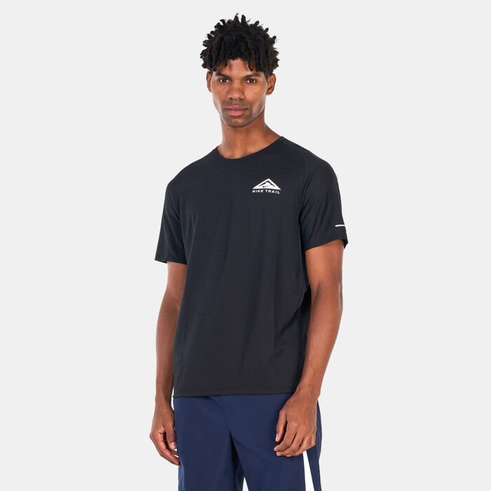 Nike Men's Trail Solar Chase Dri-FIT Running Top Black image number 0