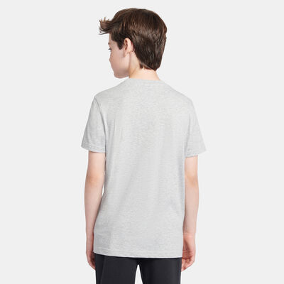 New Balance Kids' Jersey Stacked Logo T-Shirt Grey