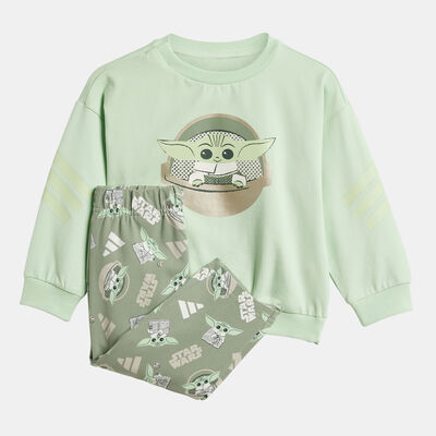 adidas Kids' Star Wars The Mandalorian Set Green