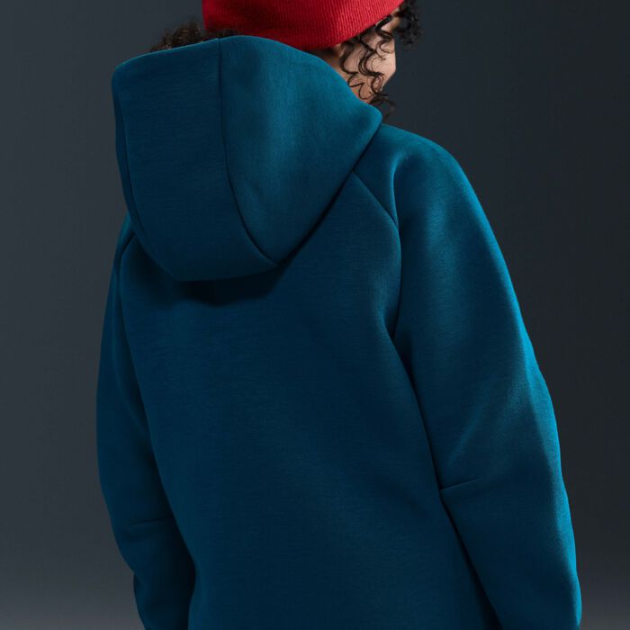 Nike Kids' Sportswear Tech Fleece Hoodie Blue image number 1