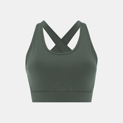Sun and Sand Sports Women's Active Medium-Support Sports Bra Green