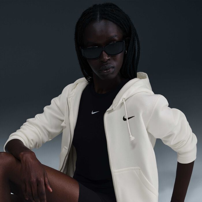 Nike Women's Sportswear Phoenix Hoodie Ivory image number 2