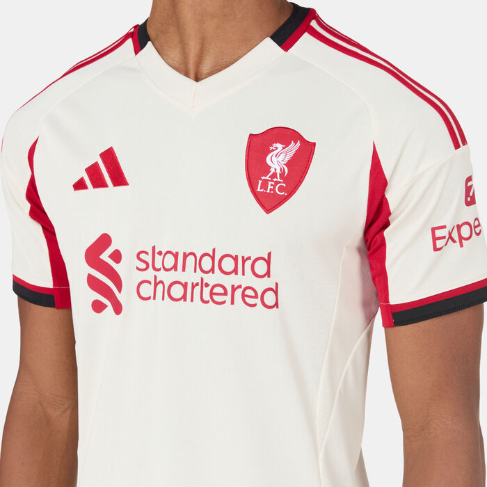 adidas Men's Liverpool 25/26 Away Replica Football Jersey White image number 3