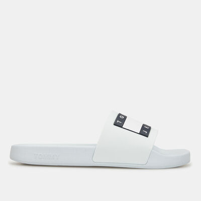 Tommy Hilfiger Women's Jeans Flag Logo Slides Blue