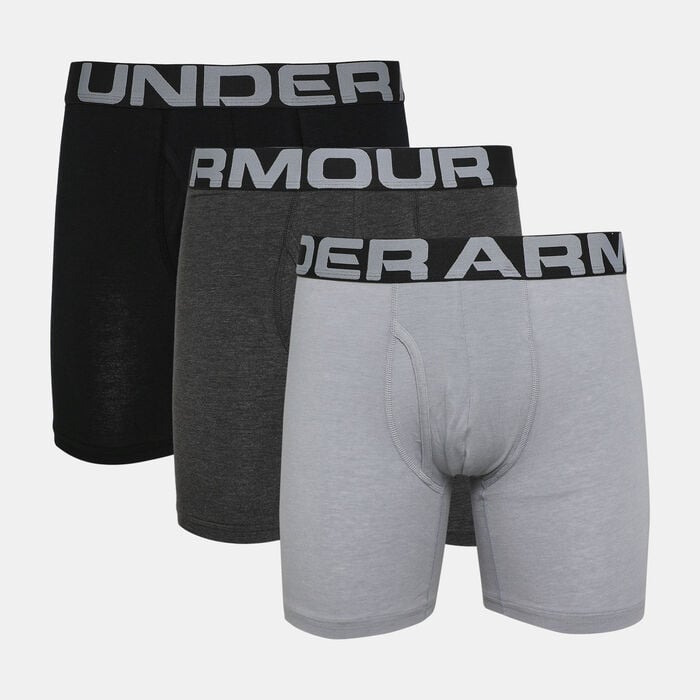 Buy Under Armour Men's 6-Inch Boxerjock Brief (3-Pack) Grey in Dubai ...