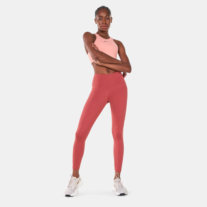 Nike Women's Yoga High-Waisted 7/8 Leggings Brown image number 2