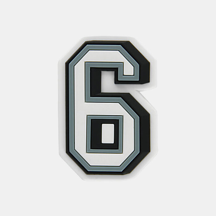 Crocs Number 6 Shoe Charm Multi image number 0