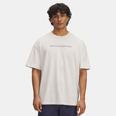 Under Armour Men's Running Shoe Heavyweight T-Shirt White