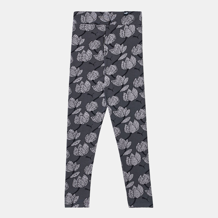 PUMA Kids' ESS+ Blossom Leggings Black image number 1