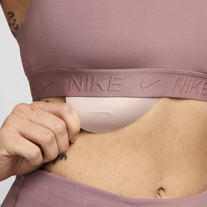 Nike Women's Indy Light-Support Training Sports Bra Pink image number 5