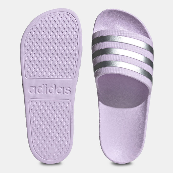 adidas Women's Adilette Aqua Slides Grey image number 4