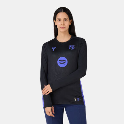 Nike Women's FC Barcelona x Kobe Strike Away Pre-Match Football Top Grey