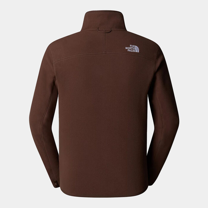 The North Face Men's 100 Glacier Fleece Full-Zip Jacket Brown image number 1
