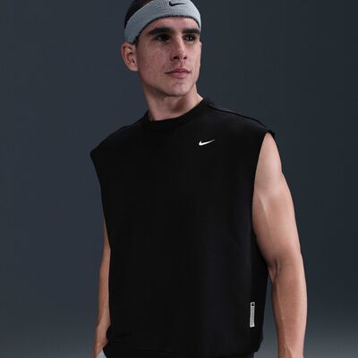 Nike Men's Standard Issue Dri-FIT Sleeveless Basketball Sweatshirt Black