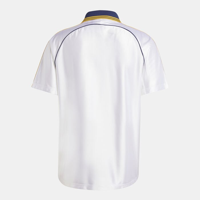 adidas Men's Real Madrid 99/00 Home Retro Football Jersey White image number 1