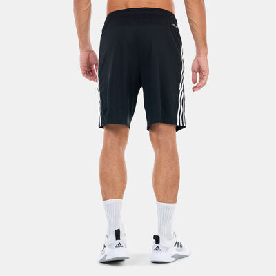 adidas Men's Train Essentials Pique 3-Stripes Training Shorts Black