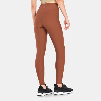 SQUATWOLF Women's Bodymap Rib Leggings Brown