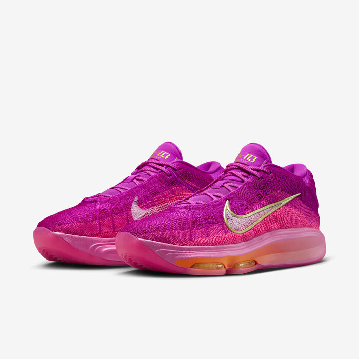 Nike Men's G.T. Hustle 3 Basketball Shoes Pink image number 4