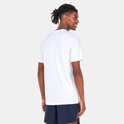 adidas Men's Slogan Running Graphic T-Shirt White
