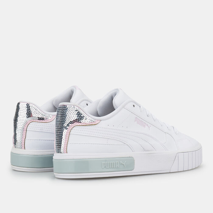 PUMA Women's Cali Star Glitter Shoe White image number 2