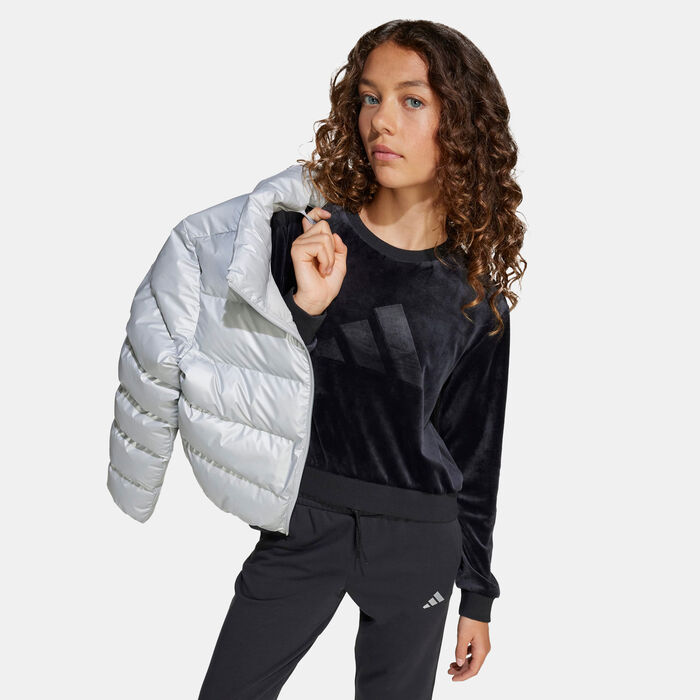 adidas Kids' Holiday Glam Sweatshirt Black image number 3