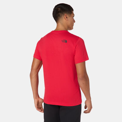 The North Face Men's Foundation Coordinates Graphic T-Shirt Red